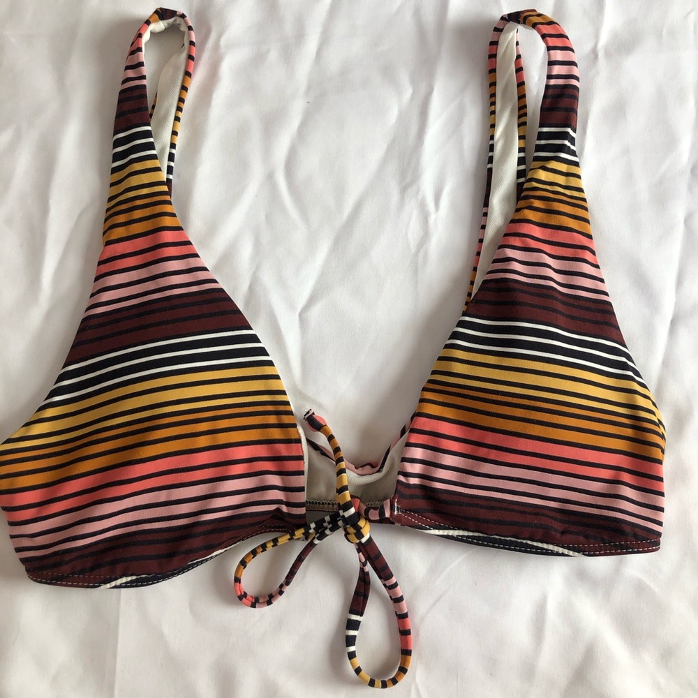 “Billabong” striped bathing suit top